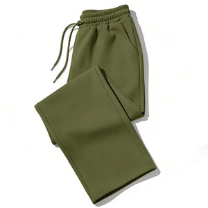 Unisex Loose Straight Leg Casual Joggers With Pockets Men's Everyday Basic Plain Drawstring <b>Sport</b> <b>Trouser</b> - Product Image 1
