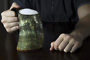 Mug Viking Artisanal en Corne de Buffle, Motif Animalier, pour Mead et Bière, Écologique, Personnalisable, Occasions Spéciales, Style Antique, Artisanat Naturel - Product Image 2