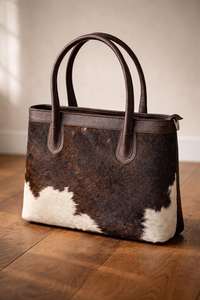 Sac fourre-tout en cuir véritable fait main, couleur unie, pour femmes, personnalisable, vintage, mode féminine, cadeau de Noël LTB-0402 - Product Image 4