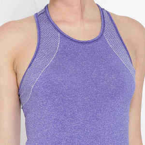 Custom Wholesale New <b>Women</b> tank <b>Top</b> Best Design Style Short Sleeve Short Tank <b>Top</b> Casual <b>Mesh</b> Panel Tank <b>Top</b> Scoop Neck - Product Image 5