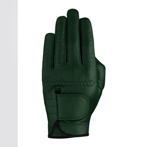 Nouveaux gants de golf en cuir vert respirant à demi-doigts pour femmes avec fermeture auto-agrippante - Product Image 2
