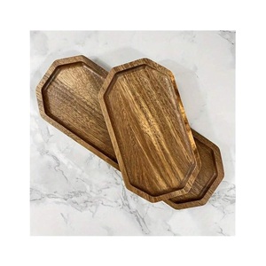 Bandeja de madera para el desayuno con una superficie práctica para platos, tazas, cuencos, frutas, refrigerios, libros y artículos esenciales para la mañana - Product Image 3