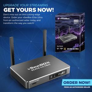 Vseebox Elite Ultra <span class=keywords><strong>Android</strong></span> 12 Set-Top Box 6K Aplicaciones precargadas No se requieren suscripciones Pedidos al por mayor Bienvenido para transmisión de TV