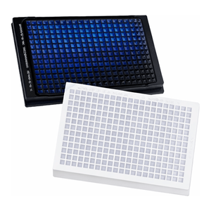Microplaques en polystyrène Corning 384 puits, noires/transparentes et blanches/transparentes, pour les analyses de fluorescence et de luminescence - Product Image 1