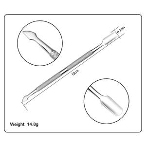 Pousse-cuticules professionnel en acier inoxydable pour un soin précis des cuticules, le nettoyage des ongles, la mise en forme et la manucure et pédicure en salon - Product Image 3