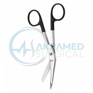 กรรไกรตัดผ้าพันแผล Super Cut Lister Bandage Scissors TC ทังสเตนคาร์ไบด์ 145 ซม. ด้ามจับสีดำ CE ISO เครื่องมือศัลยกรรมกระดูกแบบใช้ซ้ำได้ - Product Image 2