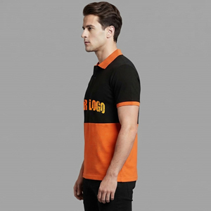 เสื้อโปโลผู้ชาย OEM/ODM ผ้าฝ้าย 100% ทรงหลวม สกรีนโลโก้ด้วยความร้อน แห้งเร็ว แขนสั้น สไตล์ฮิปฮอป - Product Image 6