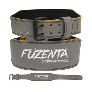 Ceinture de musculation en cuir rembourrée de 4 pouces avec boucle à double ardillon, accessoire de gym pour le soutien du dos et l'entraînement de soulevé de terre - Product Image 1