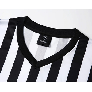 Camiseta de Árbitro con Diseños Nuevos, Camiseta Deportiva de Fútbol y Baloncesto para Hombre, 100% Algodón, Tejido de Punto, Corte Ajustado, Manga Corta, Estilo Hip Hop - Product Image 4