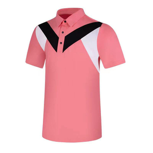 Nouveau Maillot de Golf Homme Uni Formel à Manches Courtes Automne Hiver Vêtement Sportif Slim Respirant Séchage Rapide Tricoté - Product Image 3