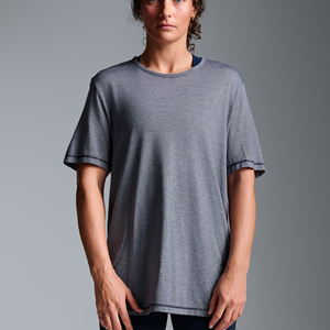 Camiseta de Cuello Redondo Lisa para Mujer, Cómoda, Ajustada, de Manga Corta, Básica e Informal - Product Image 1
