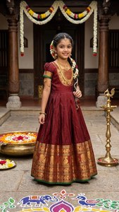 Presentando el nuevo vestido de seda Chinon de diseñador con estampado digital y trabajo de lentejuelas bordadas, lista para usar, de la colección Ready To Wear. - Product Image 2