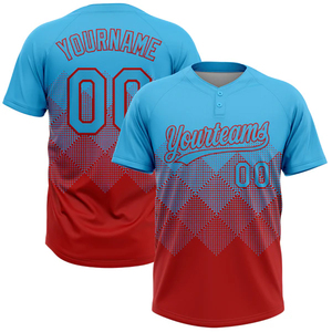 เสื้อเบสบอลซอฟต์บอลแบบอเมริกันสองกระดุม ชุดยูนิฟอร์มเบสบอลซอฟต์บอล ปรับแต่งได้สำหรับเด็ก วัยรุ่น ผู้ชาย ผู้หญิง - Product Image 1