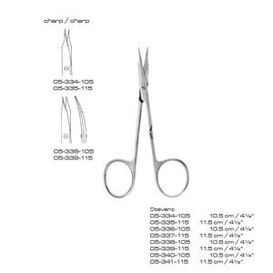 Stevens Surgical Scissors Sharp/Sharp Customized Size Stainless Steel for General Surgery Class I Instrument Clinic Use - Product Image 1
