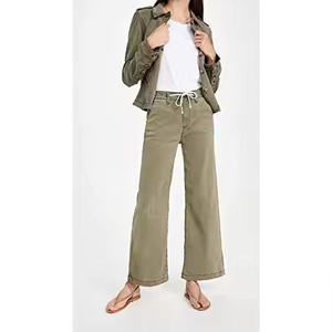 Men's New Washed <b>Jeans</b> High <b>Elastic</b> Pencil Trousers Multi-Pockets Self-Cultivation Casual Style Waxed Mid <b>Waist</b> 100% Cotton - Product Image 3