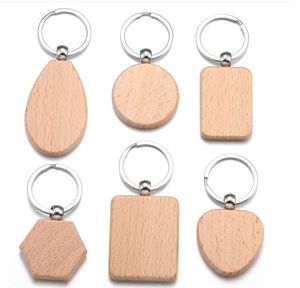 Newest Wooden Key Ring Holder <b>Personalized</b> Fashion Wooden Rectangle <b>Keychain</b> - Product Image 5