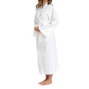 Albornoz Bordado para Mujer, Algodón Orgánico, Elegante, Bordado Personalizado en la Parte Delantera, Transpirable, Ecológico, al por Mayor - Product Image 6