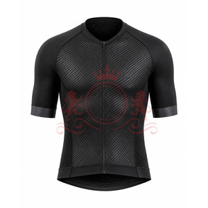 Ensemble maillot et short de cyclisme pour homme, noir, manches courtes, fermeture éclair sur le devant, uniforme de cyclisme pour adultes - Product Image 3
