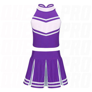 Uniforme de Animadoras Unisex de Alta Calidad, Ropa de Equipo para Mujer, Conjuntos con Pedrería, Tela Elástica Premium, Transpirable, Personalizable - Product Image 6