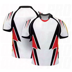Men's Lightweight Breathable Quick Dry Rugby Jersey Athletic Sports Training <b>Shirt</b> Performance Activewear for Practice Match Day - Product Image 5