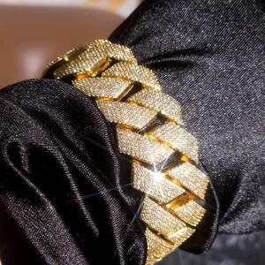 Luxury Geometric Chain <b>Bracelets</b> Gold Plated Crystal Rhinestone Inlay Unisex Everyday Wear - Product Image 2