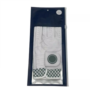 Gant de golf personnalisé avec logo OEM, doux, à doigts entiers, en cuir d'agneau de haute qualité, pour gants de golf de haute qualité en peau de mouton - Product Image 2