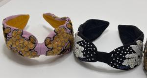 ที่คาดผมปักมือขายส่ง ผ้าคาดผมงานฝีมือสุดชิค ลายดอกไม้ สำหรับผู้หญิงและร้านแฟชั่น - Product Image 3