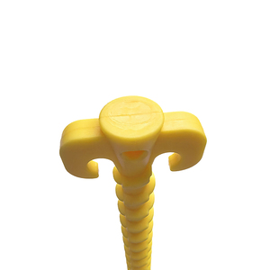 Camping Tent Stake <b>Plastic</b> Spiral Peg Yellow/Black 20cmL X 4.7cmW RAPITECH - Product Image 4