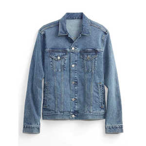 <b>Top</b> Seller Solid Color Best Quality Men Clothing Denim Fashion Jackets High Street Style Men's Casual Wear Denim Jeans Jacket - Product Image 2