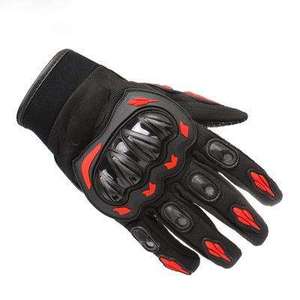 Guantes de Carreras de PU con Dedos Completos, Antideslizantes, con Cierre de Gancho y Bucle, Unisex, para Motocross al Aire Libre - Product Image 2