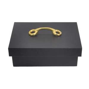 Handmade Luxury Gift Box Eco Friendly Leather Box With Silver Horse Bit Handle Hot Sell Storage Boxes & <b>Bins</b> OEM Customize - Product Image 4