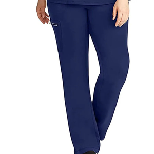 Tenue de travail médicale unisexe pour professionnels de la santé, ensemble de blouses et pantalons assortis - Product Image 2