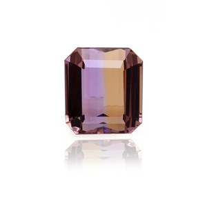 Ametrina AAA+ de 12.80x14.20mm, octágono facetado, ametrina bicolor natural, piedra preciosa semipreciosa suelta, corte Ascher, para joyería. - Product Image 1