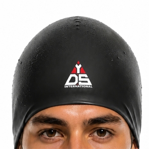 Bonnet de bain unisexe en silicone écologique, ajustement confortable, couleur personnalisée, imperméable, extensible, taille personnalisée, service OEM - Product Image 4