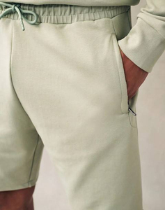 Pantalones Cortos Bermuda Casuales Vintage para Hombre, Color Sólido, Cintura Elástica, Bolsillos Laterales, Tela de Algodón Transpirable, Cierre con Cordón Ajustable - Product Image 5