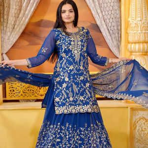<b>Women's</b> Beautiful Latest Designer Georgette Indian Style Salwar Kameez Three Piece Dress for Sale 2025 Collection - Product Image 2
