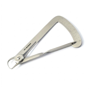 Jauge dentaire Iwanson à ressort pour couronne, calibre 10 mm, instrument de mesure pour le contour du modèle de couronne dentaire en cire - Product Image 1