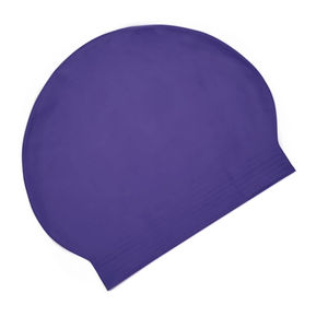 Gorro de Natación de Silicona Morado Premium – Diseño Ligero y Resistente al Cloro - Product Image 5