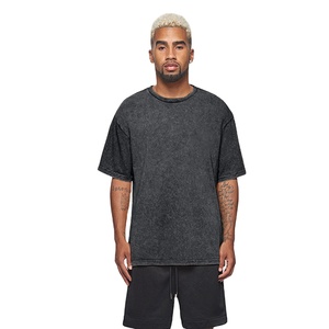 T-shirt Homme Oversize 100% Coton Épais Anti-Plis Anti-Rétrécissement Respirant Coupe Longue Épaules Tombantes Style Streetwear - Product Image 3