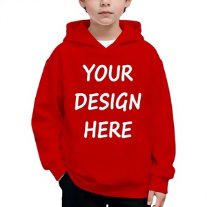 Customized Color Kids Hooded Fleece Sweatshirt Custom Printed Design Breathable Casual Wear for Children Regular Sleeve Winter - Product Image 3