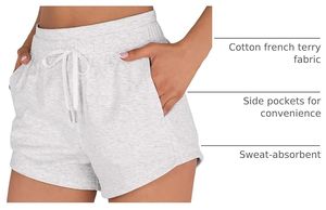 Stylish Breathable Lightweight Eco-Friendly Waterproof Floral Bow Polyester/Cotton Women's <b>Shorts</b> Customized Logo Elastic - Product Image 6