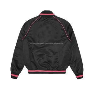 Custom Polyester <b>Quilted</b> Lined Men's Varsity Bomber <b>Jacket</b> - Product Image 5