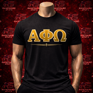 Camisetas Personalizadas de Fraternidad con Logotipo Impreso, Ropa de Estilo Griego para Estudiantes Universitarios, Camiseta de Chenilla Alpha Phi Omega - Product Image 1