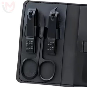 Portable 7 Pcs Manicure Set Stainless Steel Nail Clipper Kit Professional Nail Care Grooming Beauty Tools - Product Image 2