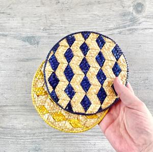 Juego de Posavasos de Ratán Coloridos, Ideal para Servir Té y Café, Regalo para Invitados y Decoración de Mesa - Product Image 5