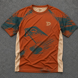 Camiseta Deportiva Personalizada para Hombre, Estilo Desgastado, Malla Transpirable, Sublimada, para Torneos - Product Image 1