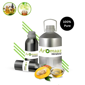 Fournisseurs en gros AROMAAZ INTERNATIONAL Huile de support de noyau de mangue 100% pure naturelle pressée à froid liquide pour les soins de la peau Uttar - Product Image 5