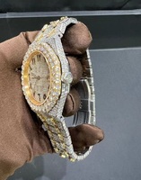 Jam Tangan Shreeji Jewels Luxury Diamond Stainless Steel 42mm Analog Mekanik Otomatis Tampilan Unisex Fashion Tahan Air 3BAR