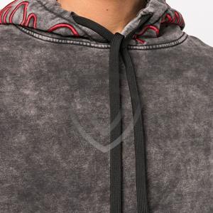 Sudaderas con Capucha de Secado Rápido para Hombre, Lavado Ácido, Impresión Personalizada, Básicas, Mezcla de Algodón, Logotipo, Sudaderas de Alta Calidad para Hombre - Product Image 5