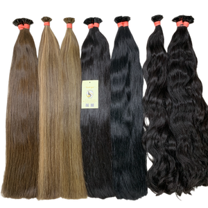 Meilleur prix kératine vierge italienne préliée Styles de boucles à pointe plate super doublement étirés Extensions de cheveux humains bruts - Product Image 2